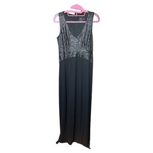 Asos black with sequins maternity dress